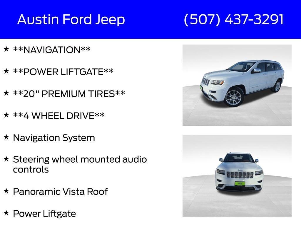 2015 Jeep Grand Cherokee Summit