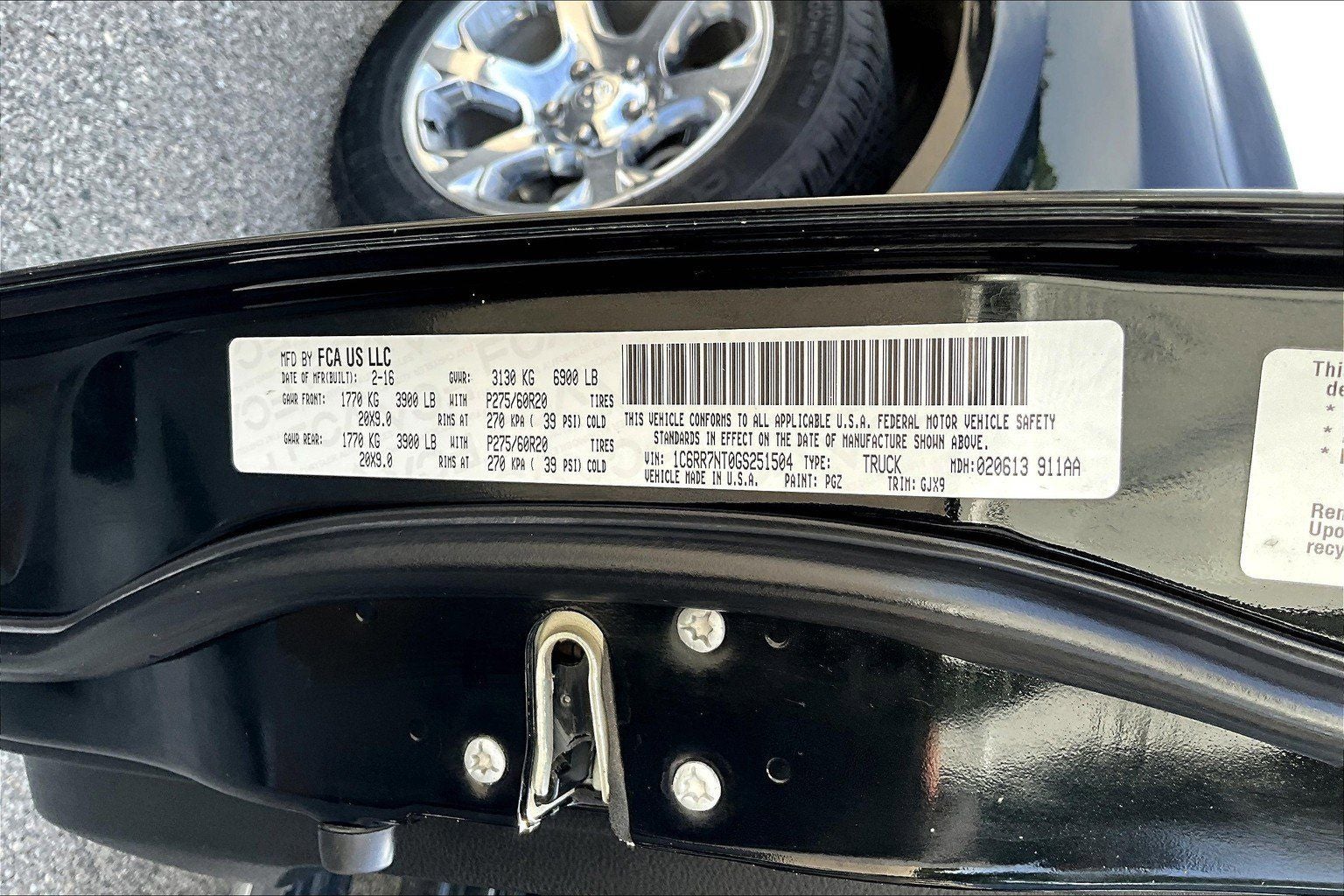 2016 RAM 1500 Laramie