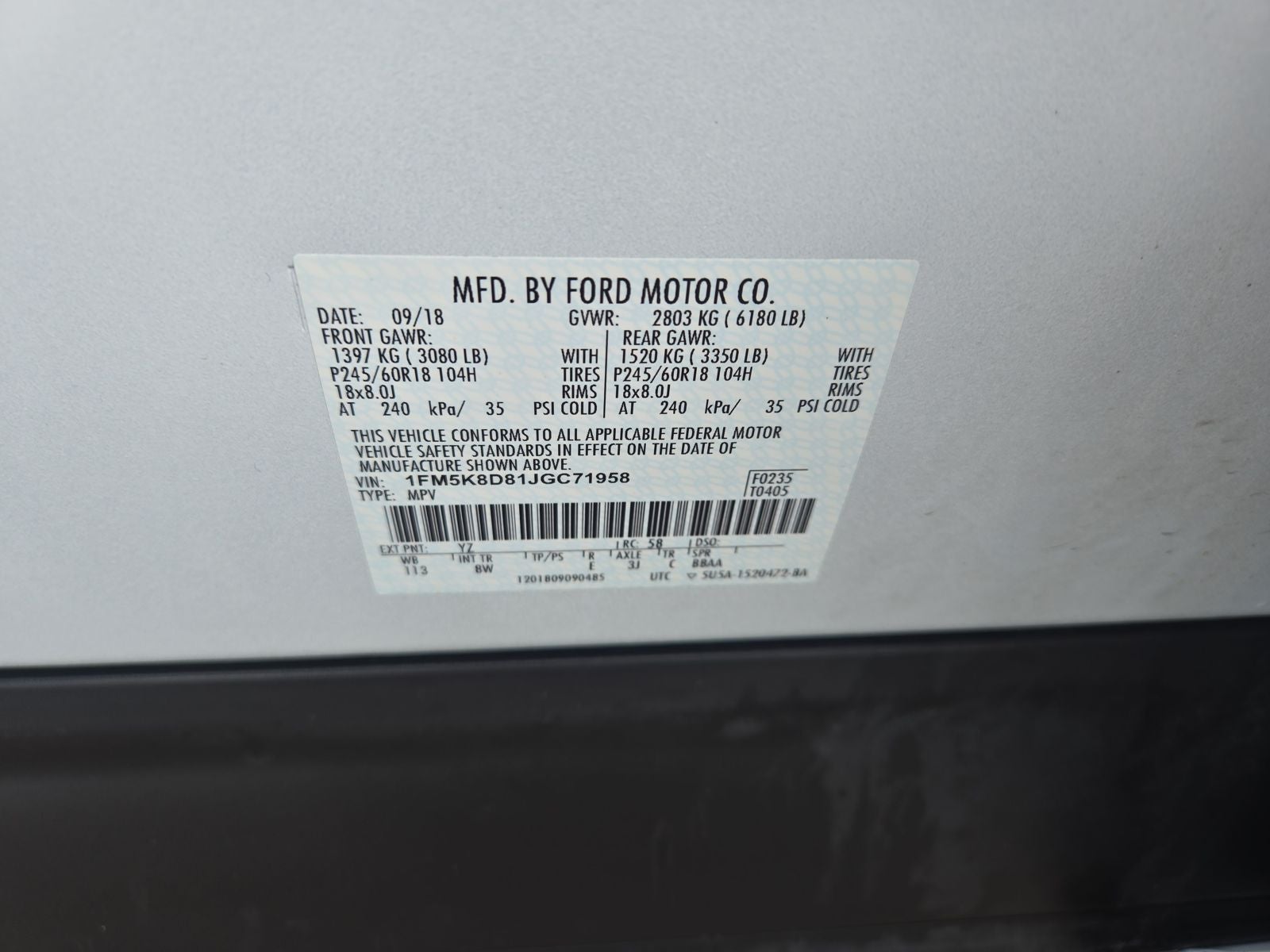 2018 Ford Explorer XLT