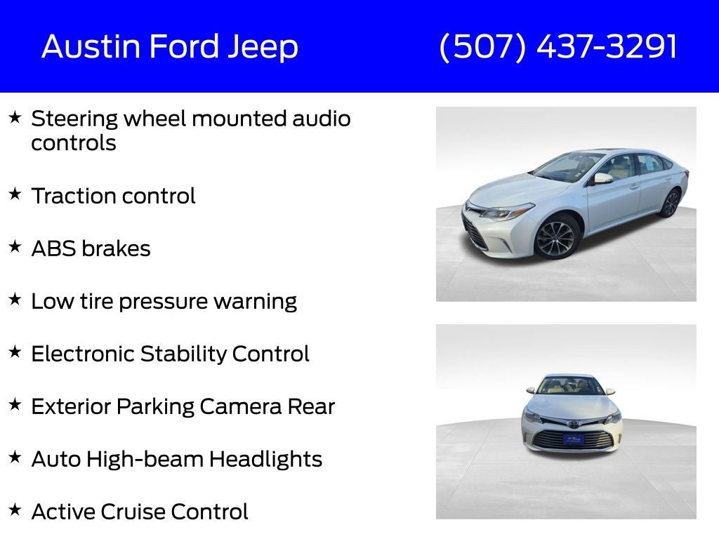 2018 Toyota Avalon XLE Plus