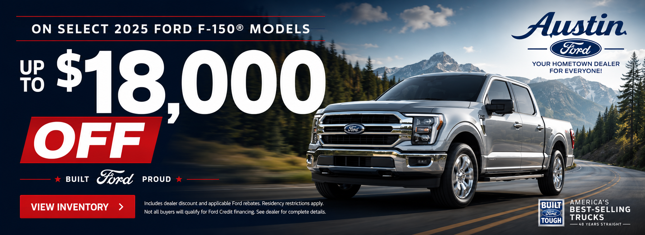 Offer on 2025 Ford F-150 models